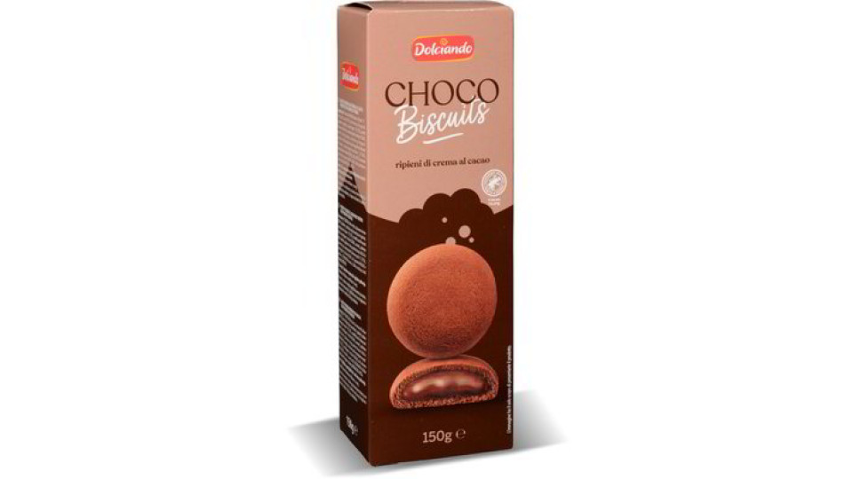 Biscotti ripieni di crema al cacao