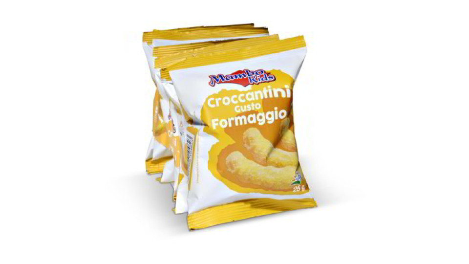 Patatine croccantini gusto formaggio 6 pezzi