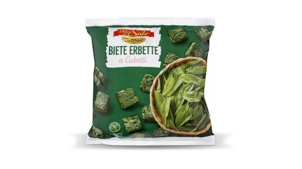 Biete erbette a cubetti surgelate