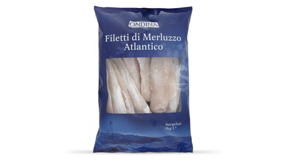 Filetti di merluzzo atlantico surgelati
