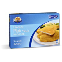Filetti di platessa impanati surgelati
