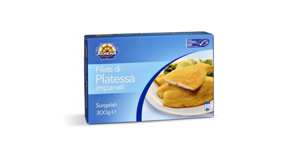 Filetti di platessa impanati surgelati