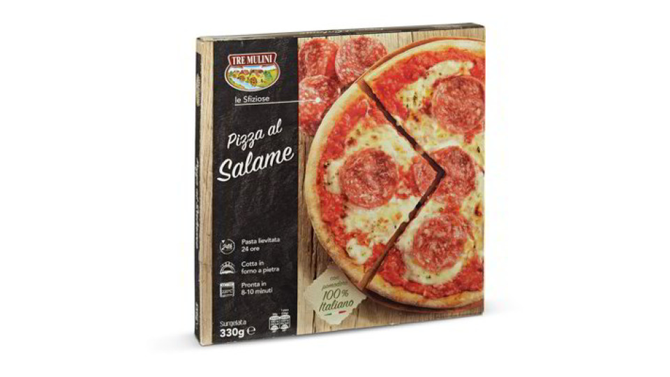 Pizza al salame surgelata