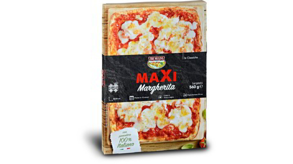 Pizza margherita maxi surgelata