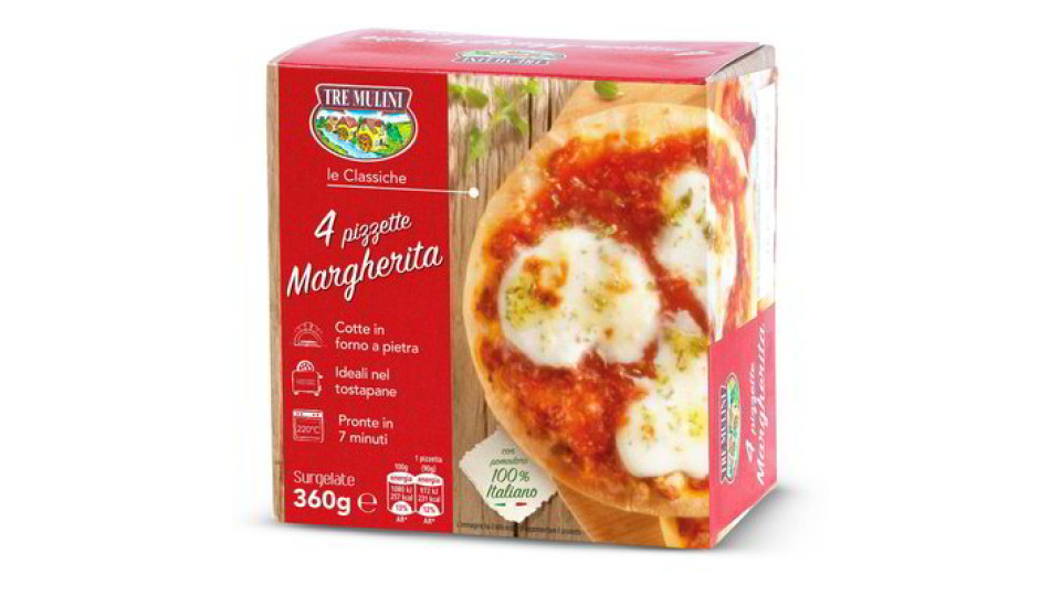 Pizzette margherita surgelate