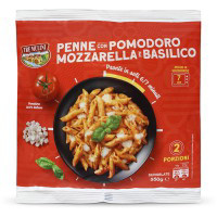 Pasta penne pomodoro mozzarella e basilico surgelate