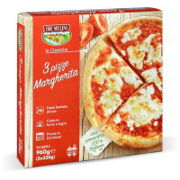 Pizza margherita surgelata 3 pezzi