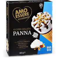 Coni gelato panna 6 pezzi