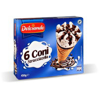 Coni gelato stracciatella 6 pezzi