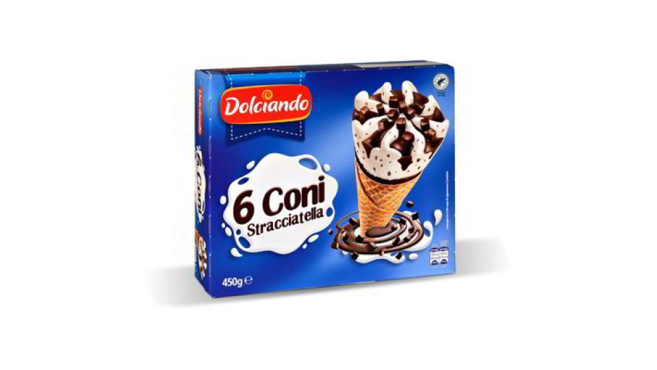 Coni gelato stracciatella 6 pezzi