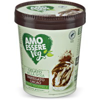 Gelato alla soia variegato cacao