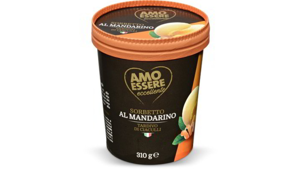 Sorbetto al mandarino tardivo di Ciaculli