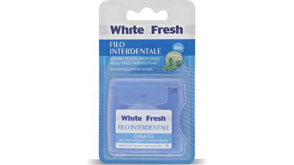 Filo interdentale cerato alla menta