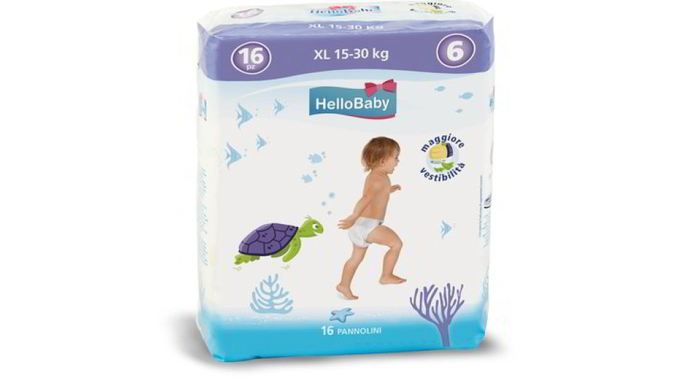 Pannolini XL per bambini 16 pezzi