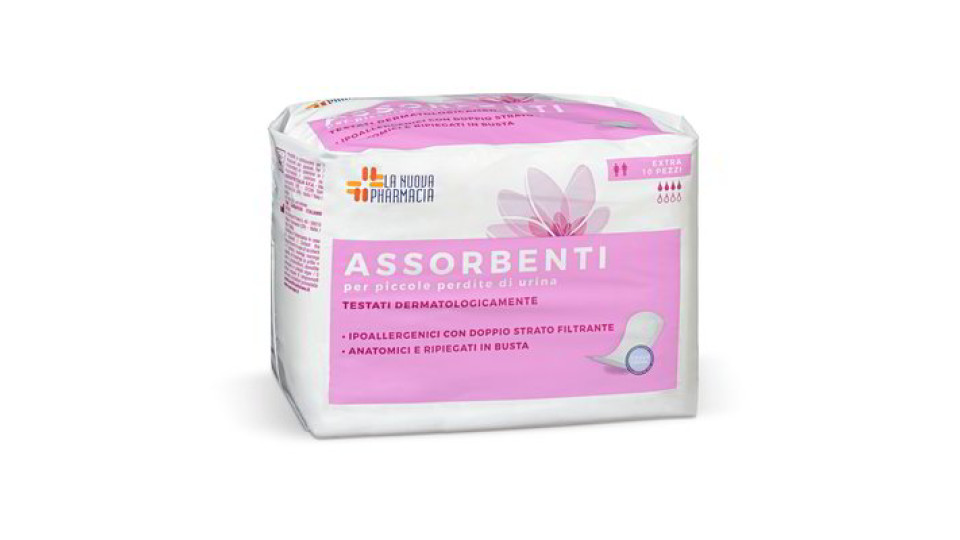 Assorbenti per incontinenza extra 10 pezzi