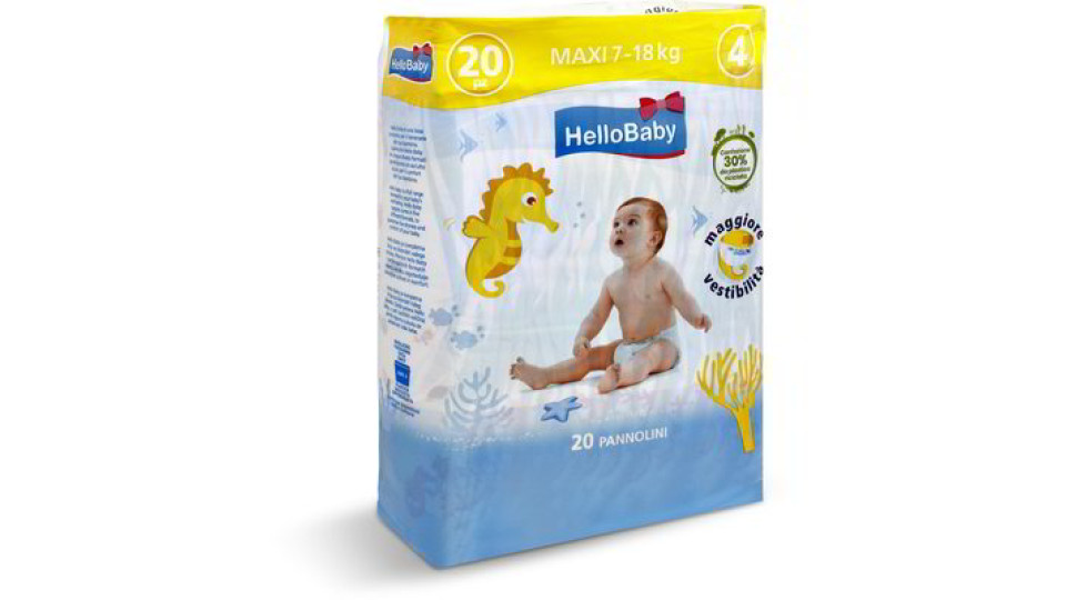 Pannolini maxi per bambini 20 pezzi