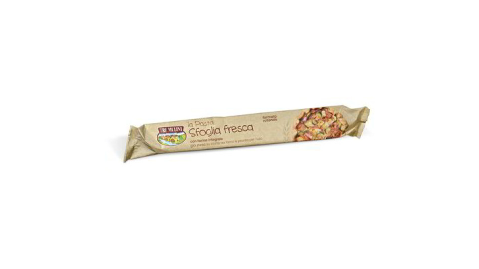 Pasta sfoglia fresca rotonda con farina integrale