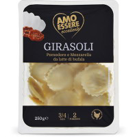 Girasoli al pomodoro e mozzarella da latte di bufala