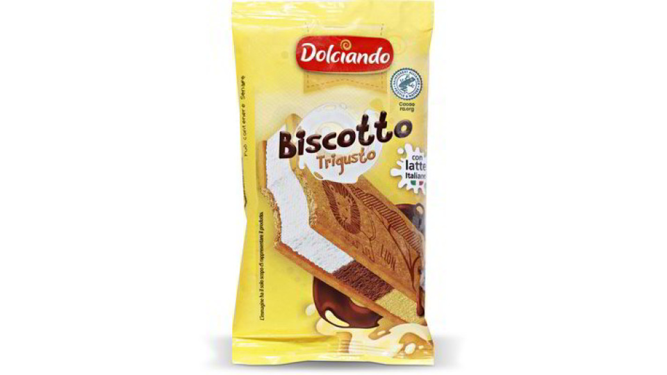 Biscotto gelato trigusto