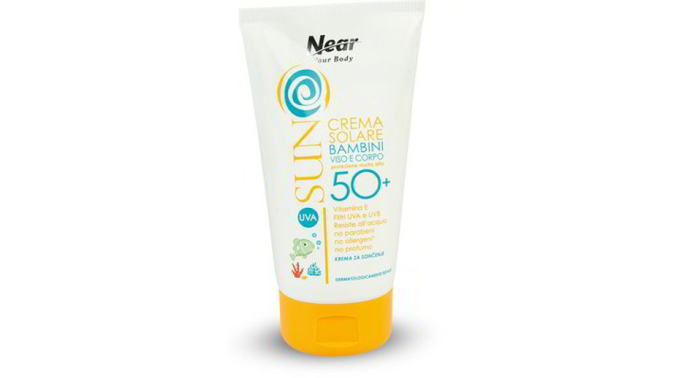 Crema solare idratante bambini protezione 50+