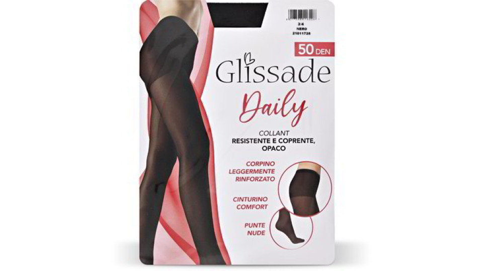 Collant "Daily" 50 den taglia 3/4 nero