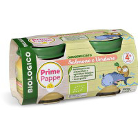 Omogeneizzato salmone e verdure biologico