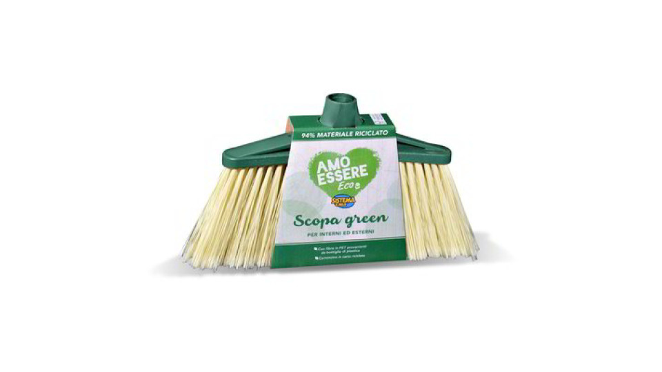 Scopa per interni ed esterni eco green