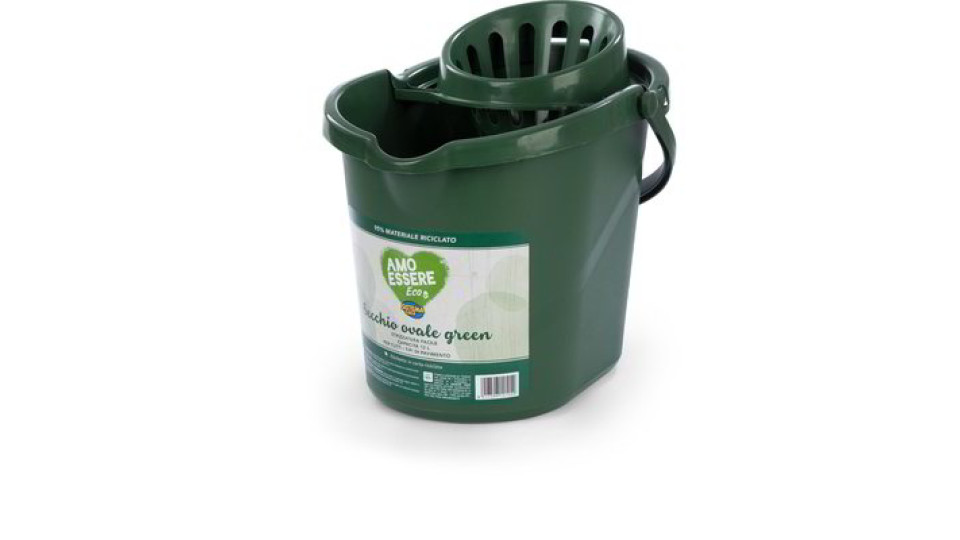 Secchio ovale green con strizzatore