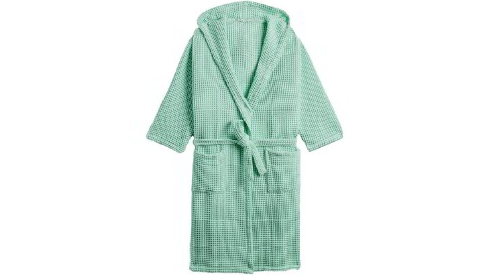 Accappatoio con cappuccio adulto-Verde S