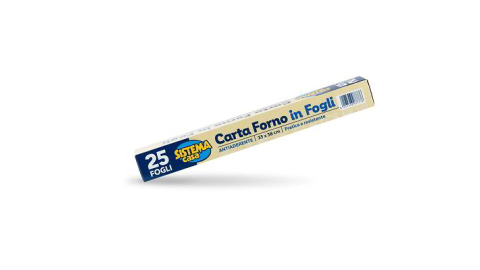 Carta forno in fogli 25 pezzi
