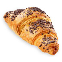 Cornetto sfogliato con cioccolato e nocciola