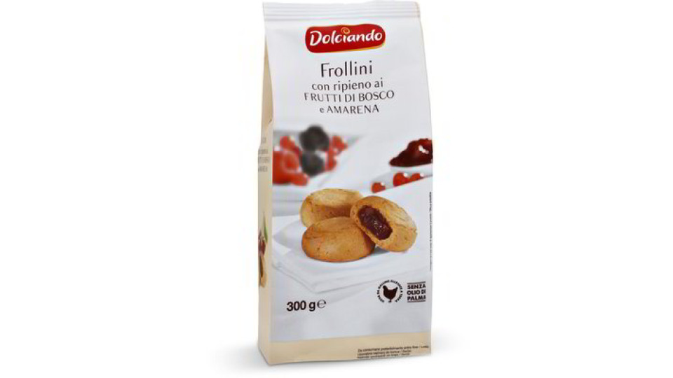 Frollini con ripieno ai frutti di bosco e amarena