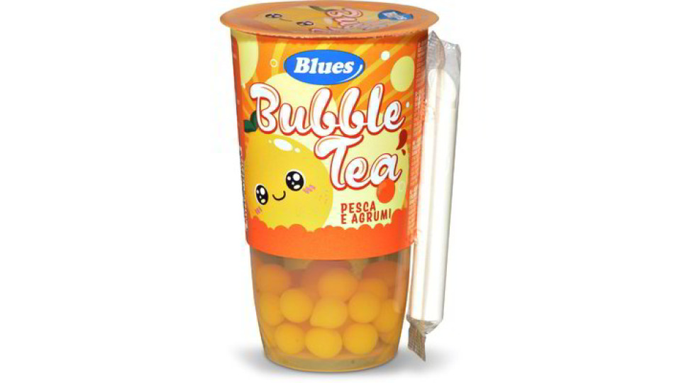 Bubble tea gusto pesca e agrumi