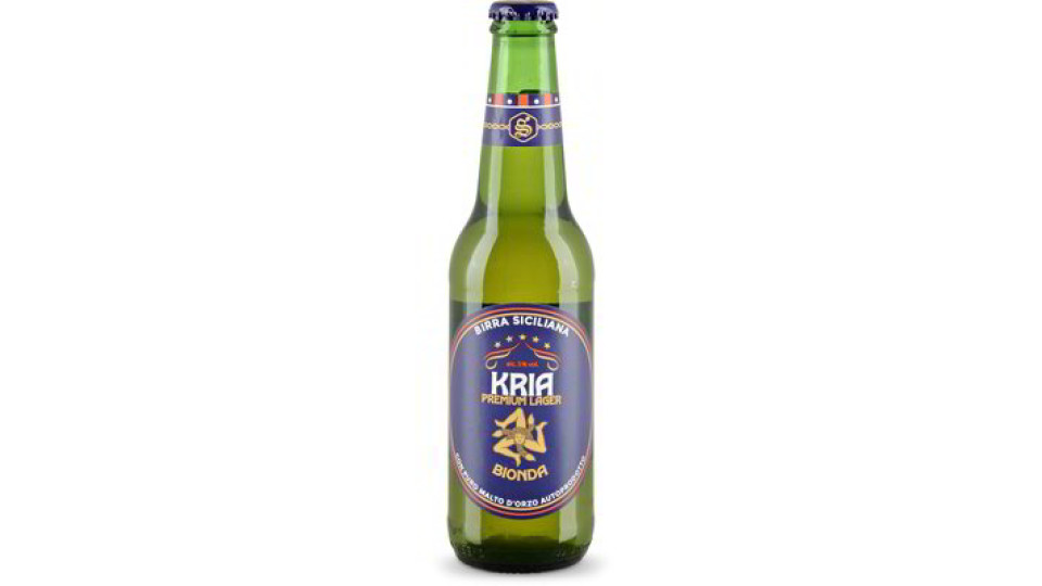 Birra siciliana bionda premium lager "Kria"