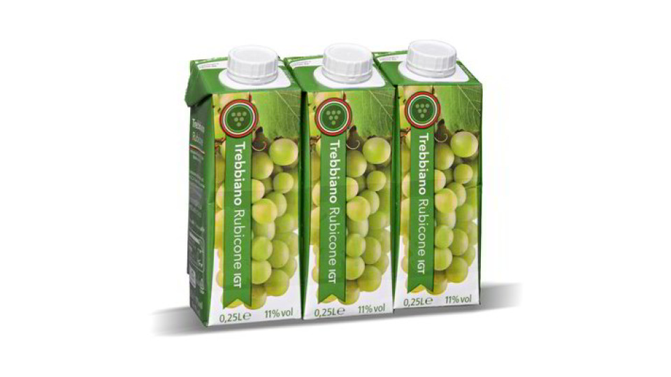Vino Trebbiano Rubicone IGT brick 3 pezzi