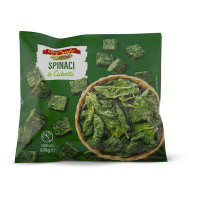 Spinaci a cubetti surgelati