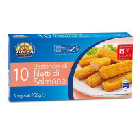 Bastoncini di filetti di salmone surgelati 10 pezzi