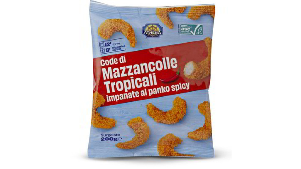 Mazzancolle tropicali impanate panko spicy surgelate