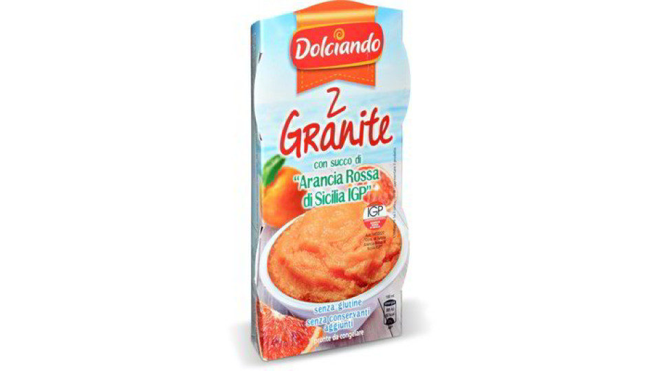 Granita con succo di "Arancia rossa di Sicilia IGP"