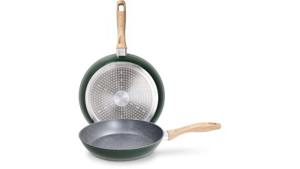 Set 2 padelle 24+28 cm Stone wild green "Tognana"
