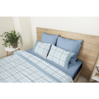 Completo letto matrimoniale - Azzurro