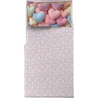Completo letto singolo - Cuori