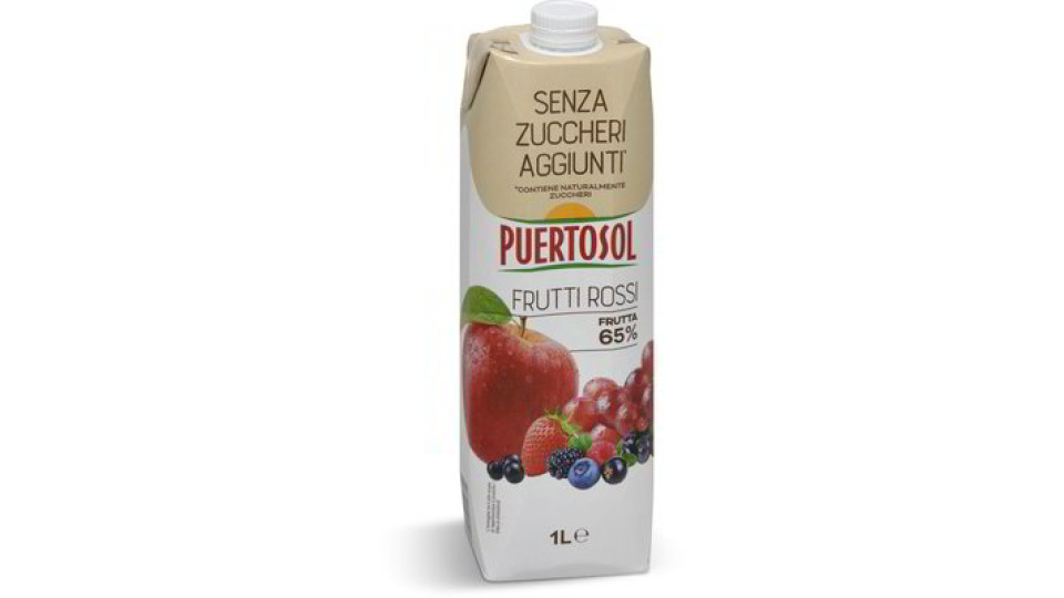 Bevanda ai frutti rossi senza zuccheri aggiunti*