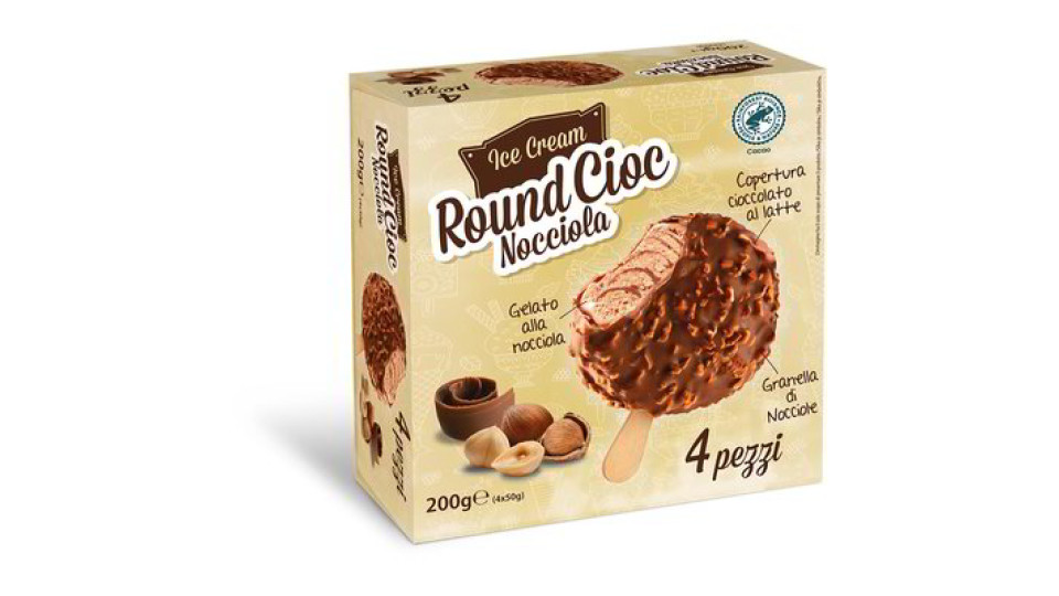 Gelato Round Cioc nocciola 4 pezzi