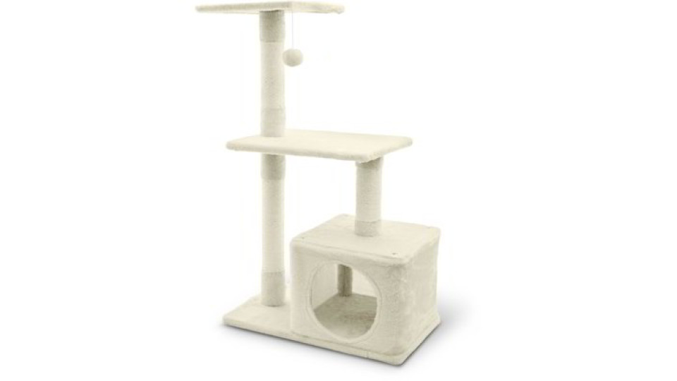 Albero tiragraffi per gatti beige