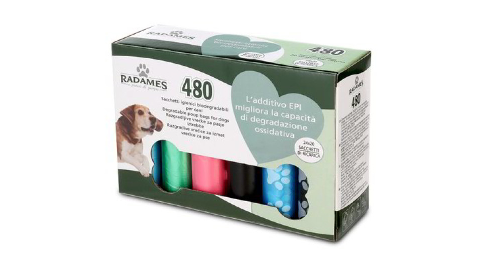 480 sacchettini igienici biodegradabili per cani
