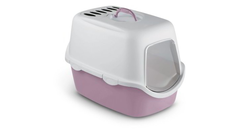 Toilette per gatti con filtro - Rosa