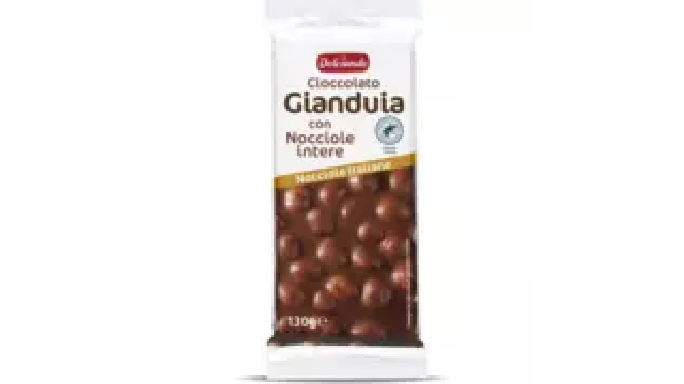 Tavoletta cioccolato gianduia con nocciole intere