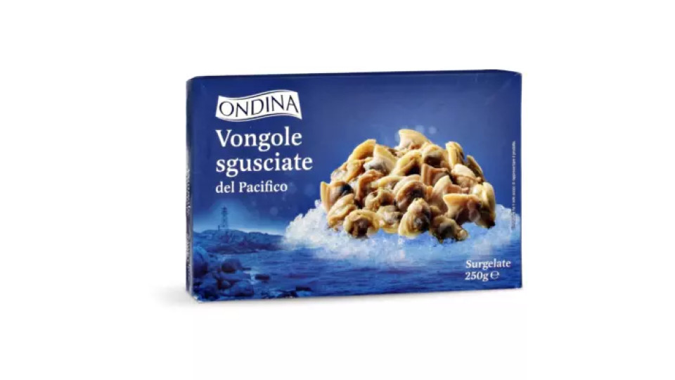 Vongole sgusciate e surgelate