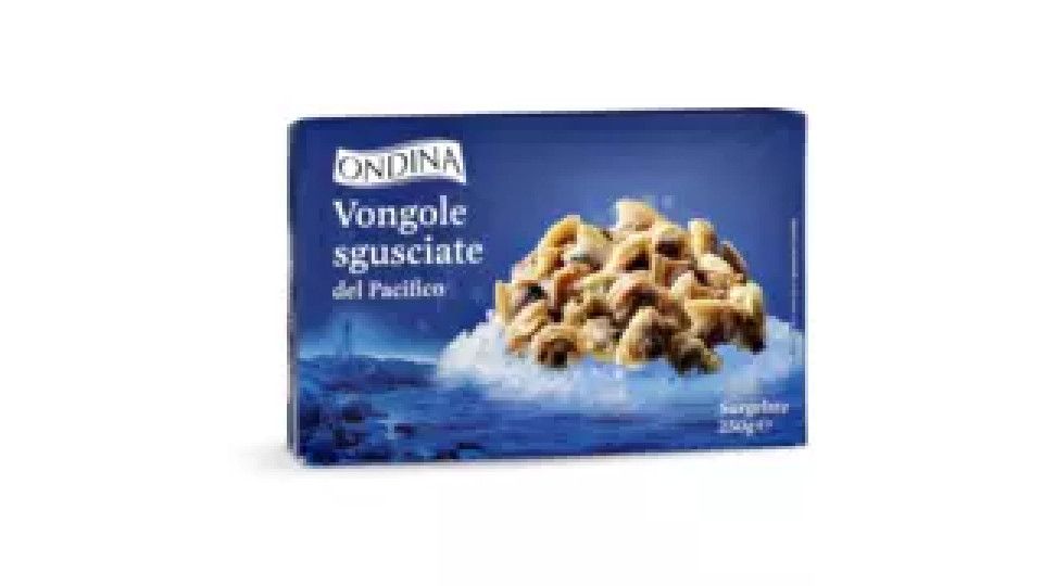 Vongole sgusciate e surgelate